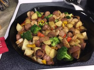 Dinner - Sorry I screwed up the cast iron babe