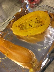 Baked spaghetti squash