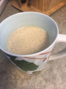 This would have been much better with a milk frothed, but it was tasty and creamy.